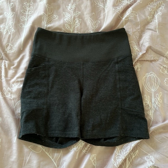 Women's Black High-Waisted Biker Shorts - Picture 2 of 4